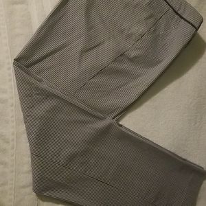 Women blue and white stripped pants